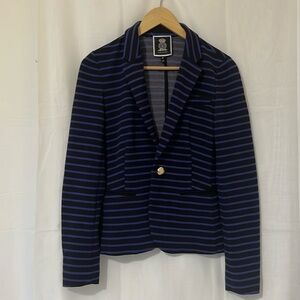 Juicy Couture Blue and Black Striped Blazer